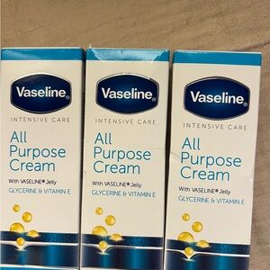 3pk NIB Vaseline Intensive Care AllPurposeCream Cracked Skin Relief 1.41 Oz Each